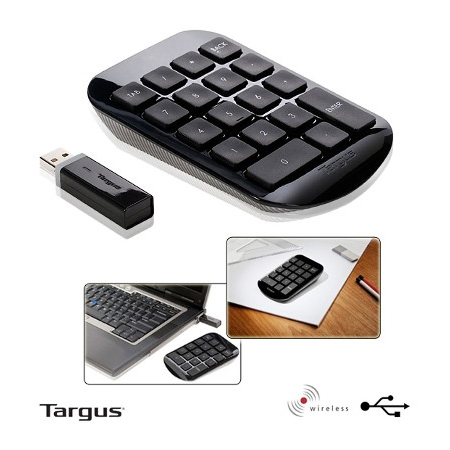TECLADO NUMERICO TARGUS WIRELESS USB BLACK (AKP11US-51)